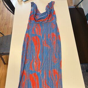 Flaming Passions Cowl Neck Long Dress (L)